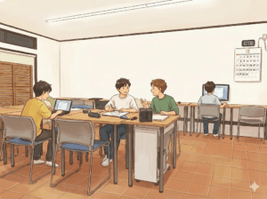 教室の様子(少人数)